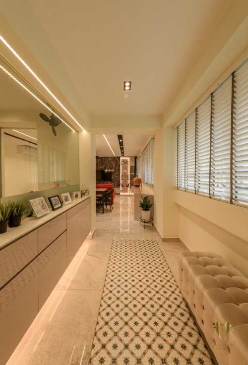 Contemporary Entryway at jalan bukit merah 135