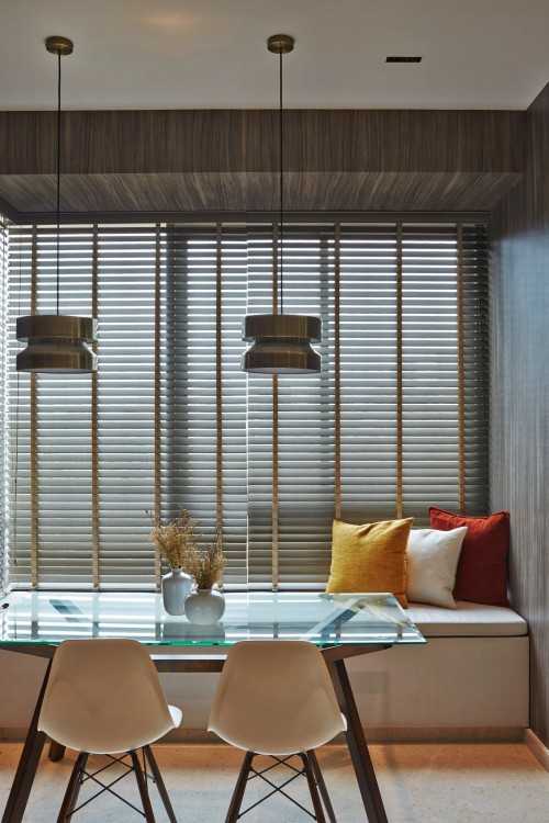 Contemporary Dining Room at One Tree Hill Residence