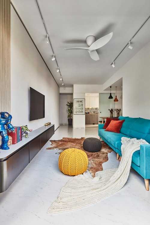 Contemporary Living Room at Citylights Residence
