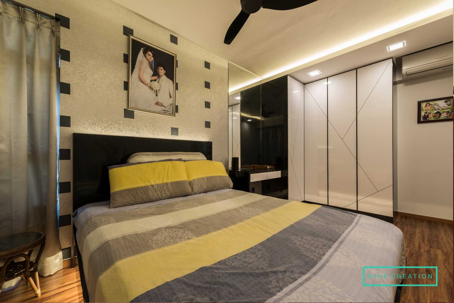 Modern Bedroom with Vinyl Flooring and Wood Flooring