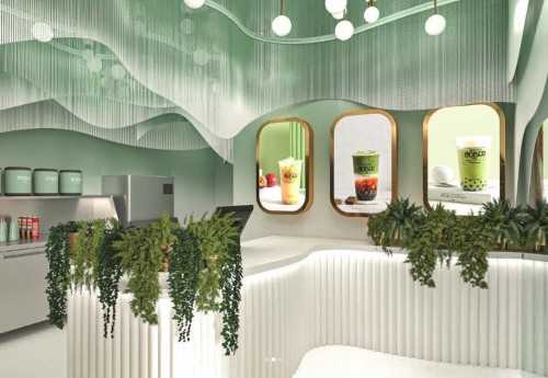 Contemporary Shopfront at Bober Tea Boon Lay Way