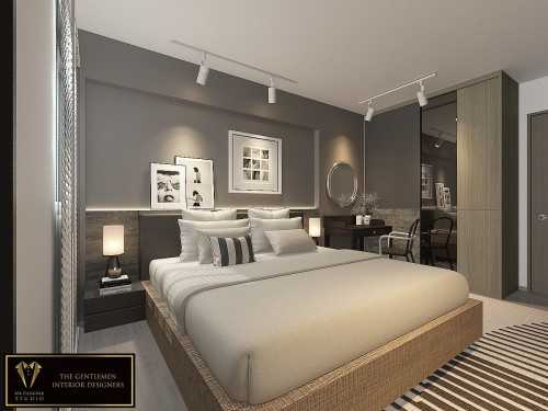 Contemporary Bedroom at ang mo kio blk 107
