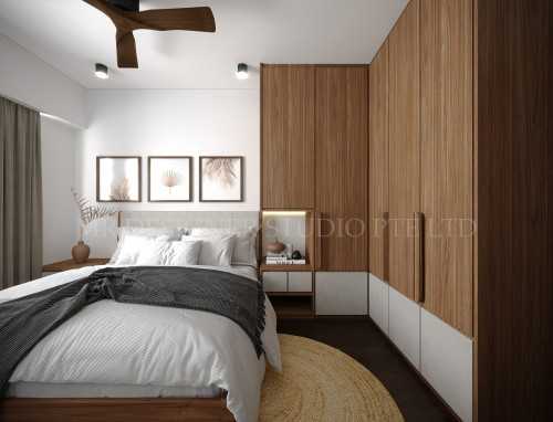 Contemporary Bedroom at upper serangoon 471D