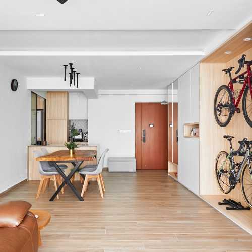 Scandinavian Entryway at Fernvale Link