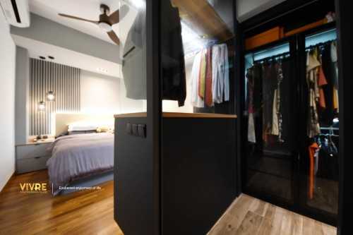 Industrial Bedroom at @ Kew Residencia
