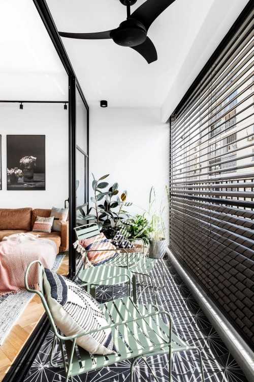 Contemporary Living Room at Condo @ Tiong Bahru