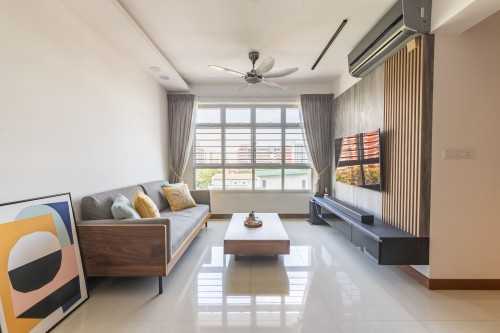 Eclectic Living Room at 878B Tampines Ave 8
