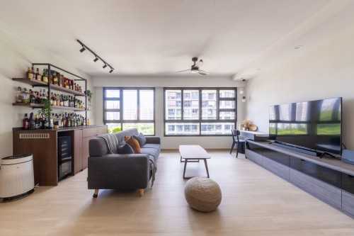Modern Living Room at 463A Bukit Batok