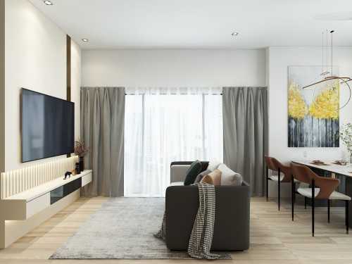 Scandinavian Living Room at montebleu 8 minbu road