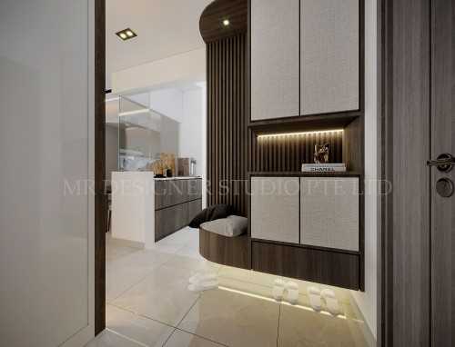 Contemporary Entryway at The garden residence