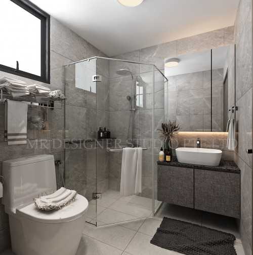 Contemporary Bathroom at la fiesta sengkang square