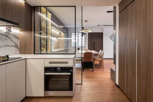 Contemporary Kitchen at hougang 167