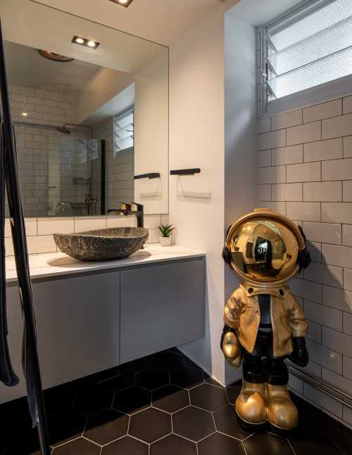 Contemporary Bathroom at hougang 167