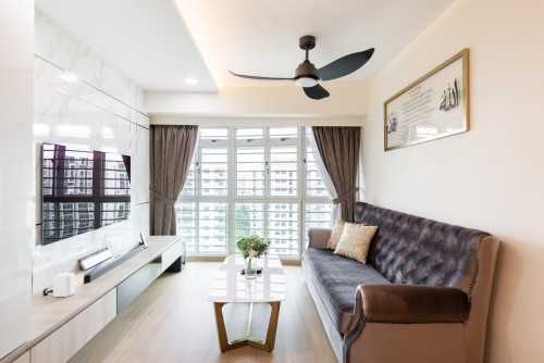 Modern Living Room at Punggol Field