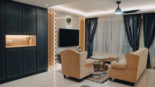 Modern Living Room at 620B Tampines Greenverge