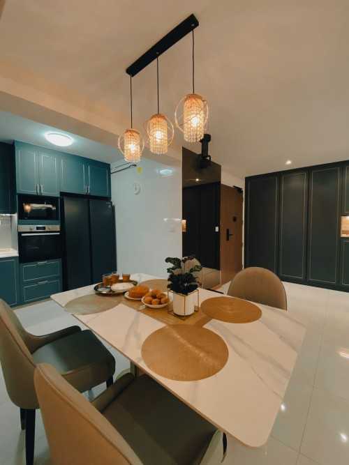 Modern Dining Room at 620B Tampines Greenverge