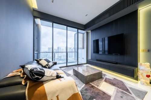 Contemporary Living Room at Woodlands |  The Tennery