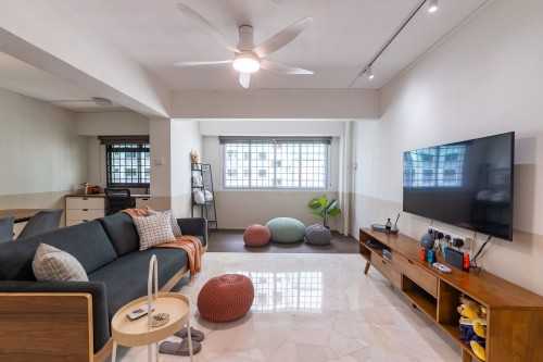 Modern Living Room at 327 Sembawang