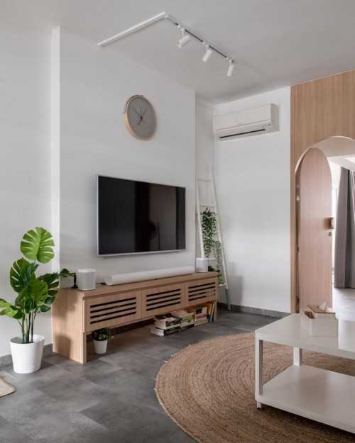 Minimalist Living Room at 640 Rowell Road