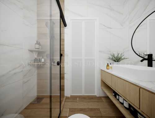 Scandinavian Bathroom at choa chu kang cresent 670a
