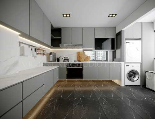 Contemporary Kitchen at simei lane 167C