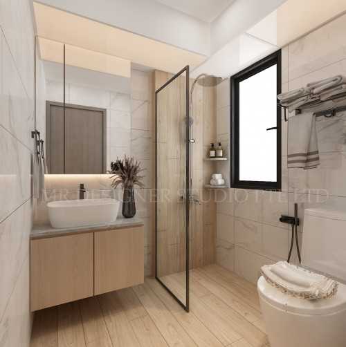 Scandinavian Bathroom at sengkang way 461C