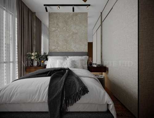Contemporary Bedroom at The Stirling residence