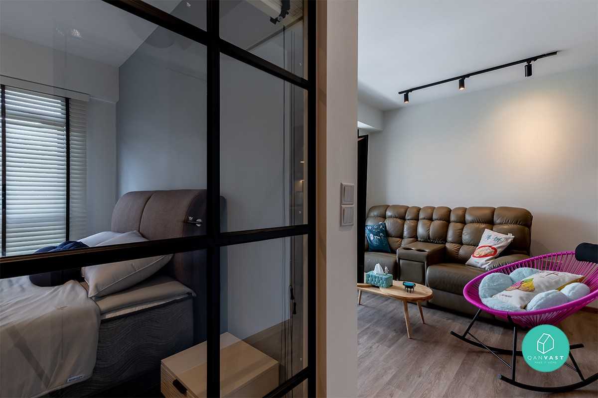 Contemporary Living Room with Sofa and Coffee Table