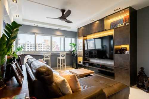 Contemporary Living Room at Tampines | 858 Tampines