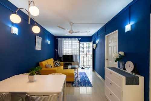 Contemporary Living Room at 6 Toa Payoh