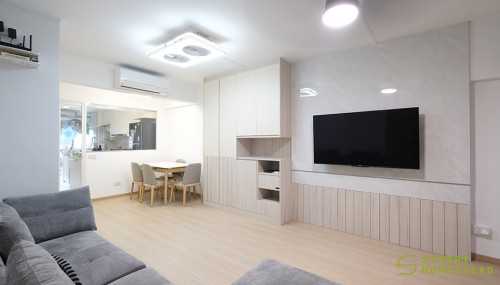 Scandinavian Living Room at Blk 45 Chai Chee Street