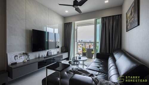 Modern Living Room at 40 Lengkong Tujoh Vacanza@ East
