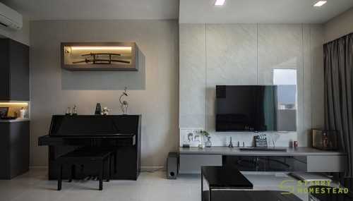Modern Living Room at 40 Lengkong Tujoh Vacanza@ East
