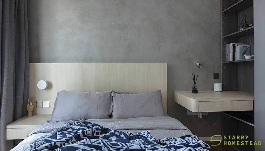 Modern Bedroom with Sideboard and Lighting