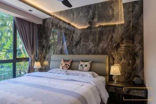 Modern Bedroom at Waterbay condo