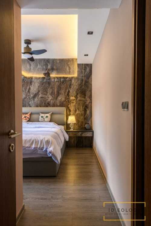 Modern Bedroom at Waterbay condo