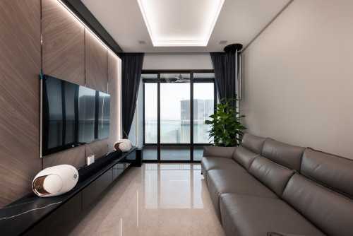Contemporary Living Room at Seaside Residences