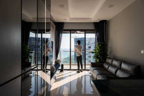 Contemporary Living Room at Seaside Residences