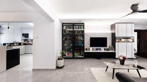 Contemporary Living Room at Tampines Avenue 4