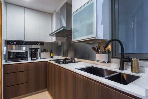 Contemporary Kitchen at Flo Residences