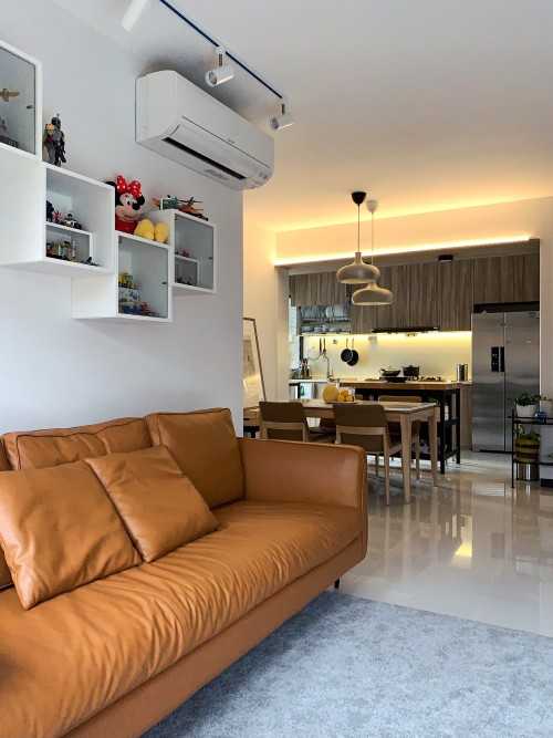 Contemporary Living Room at Clementi Avenue 3