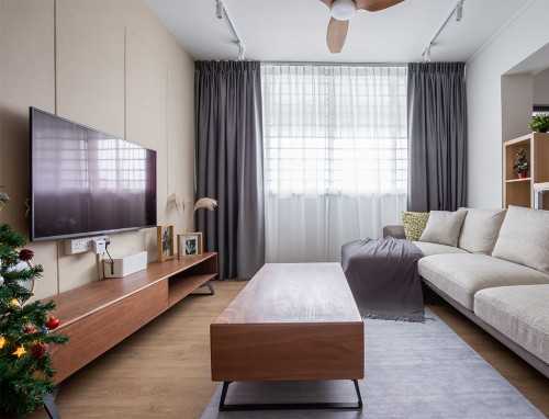Scandinavian Living Room at Serangoon North Avenue 2