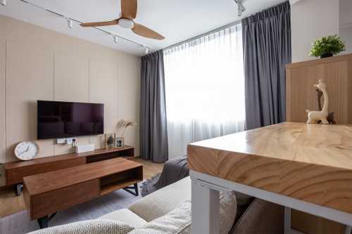 Scandinavian Living Room at Serangoon North Avenue 2