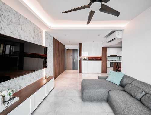Contemporary Living Room at Northshore Drive