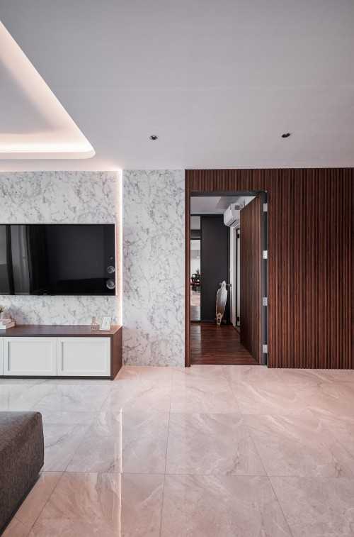 Contemporary Living Room at Northshore Drive