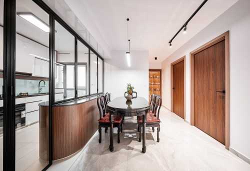 Contemporary Dining Room at Northshore Drive