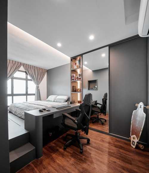 Contemporary Bedroom at Northshore Drive