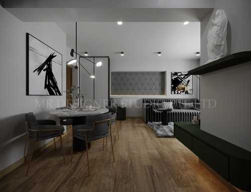 Contemporary Dining Room at jalan teteram 116A