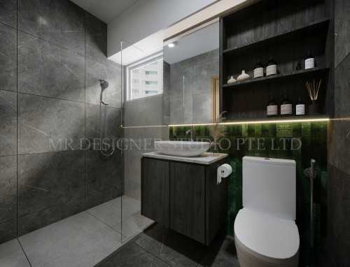 Contemporary Bathroom at jalan teteram 116A