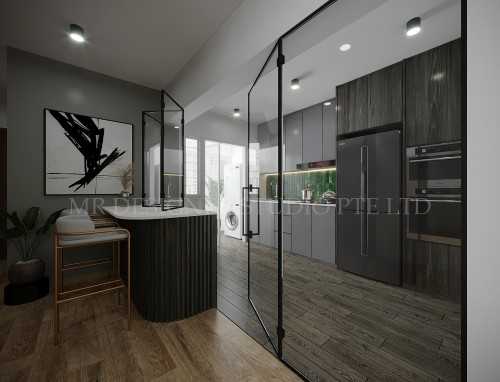 Contemporary Kitchen at jalan teteram 116A